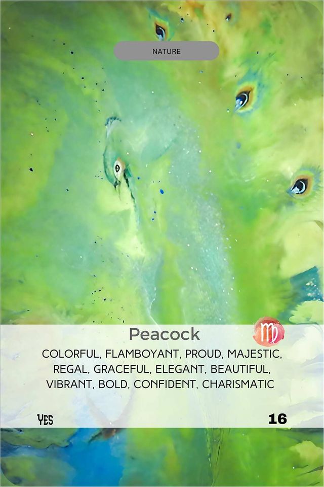 Peacock card