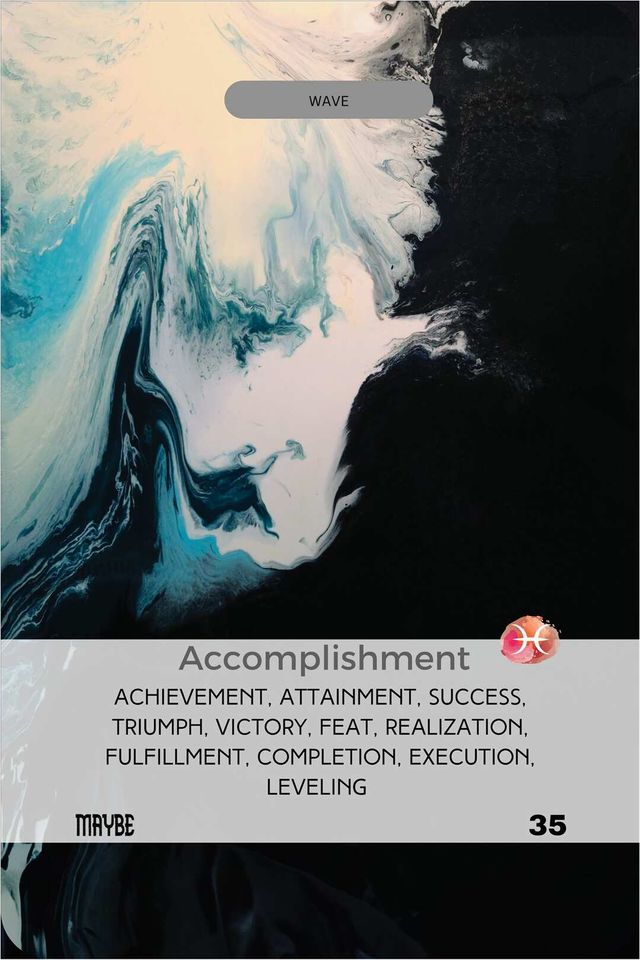 Accomplishment card