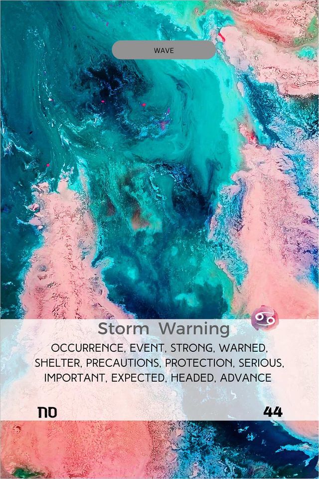 Storm Warning card