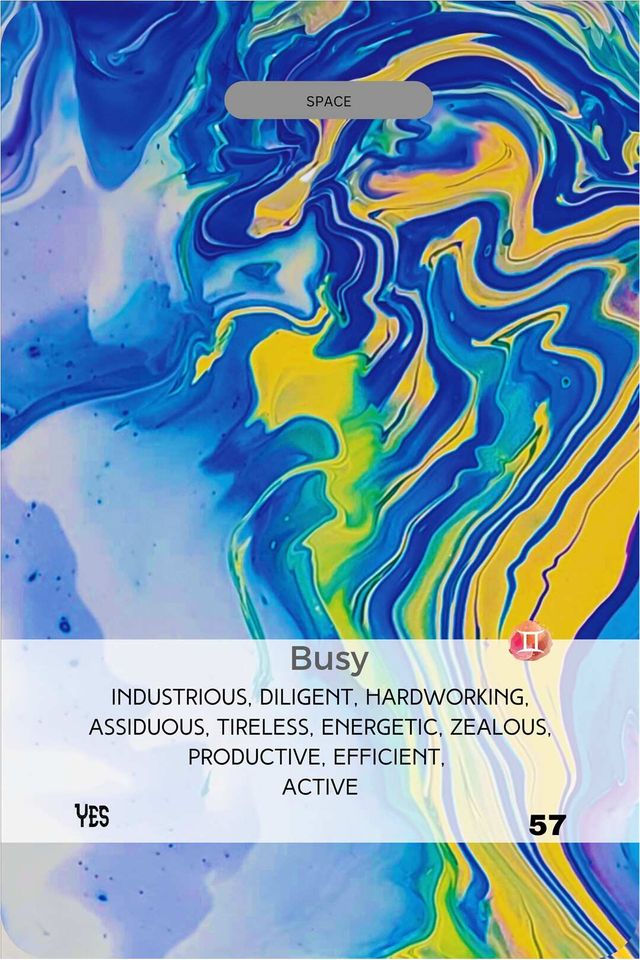 Busy card