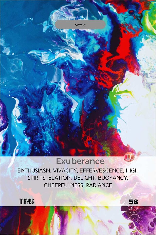 Exuberance card