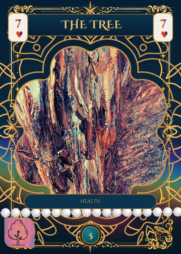 The Tree - 7 of Hearts - Calypso Star Lenormand card