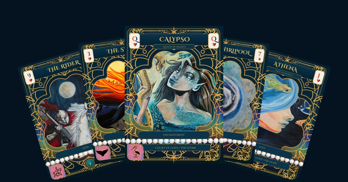 Calypso Star Lenormand cards fanned