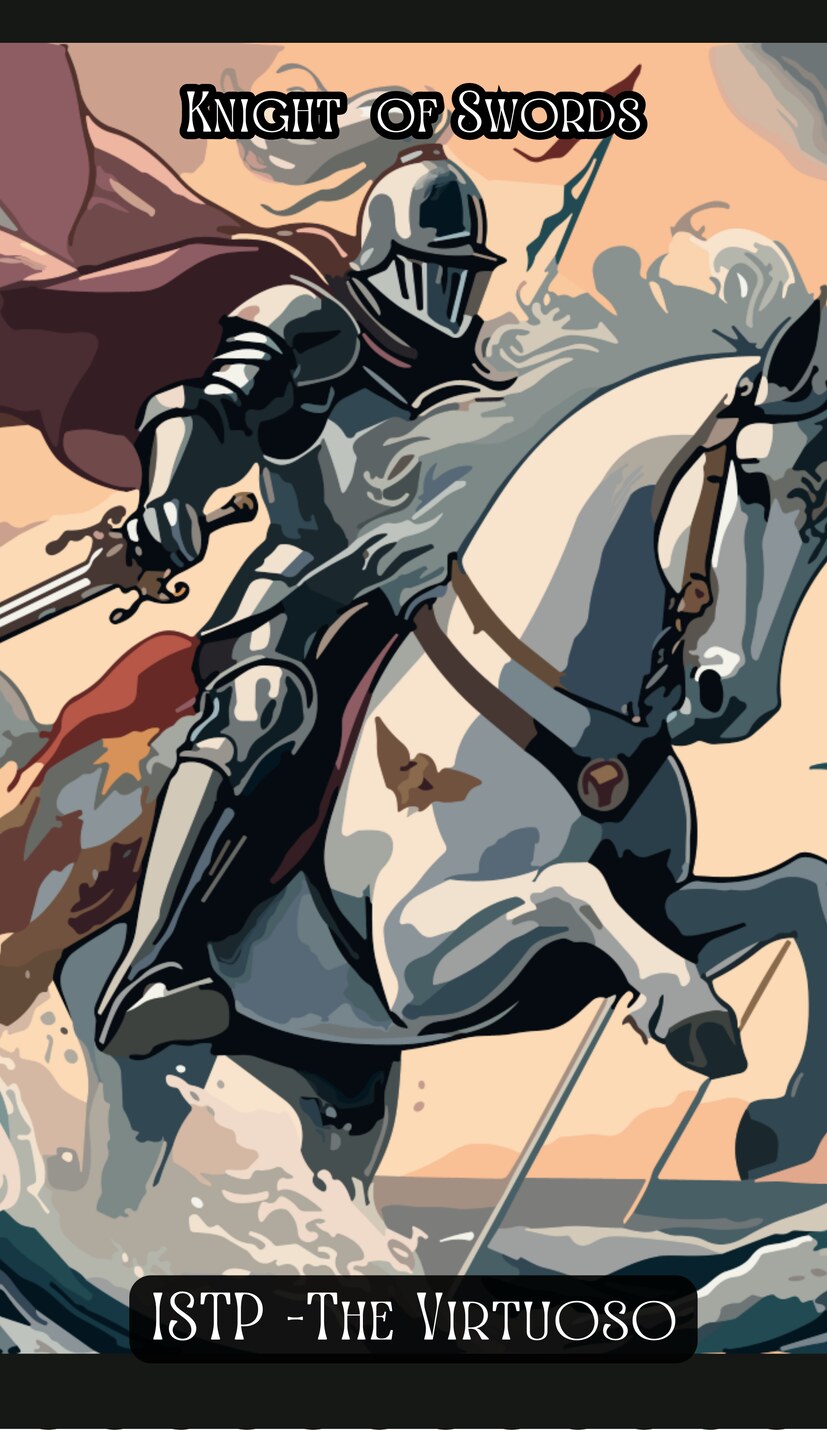 Knight of Swords - Swirl Tarot