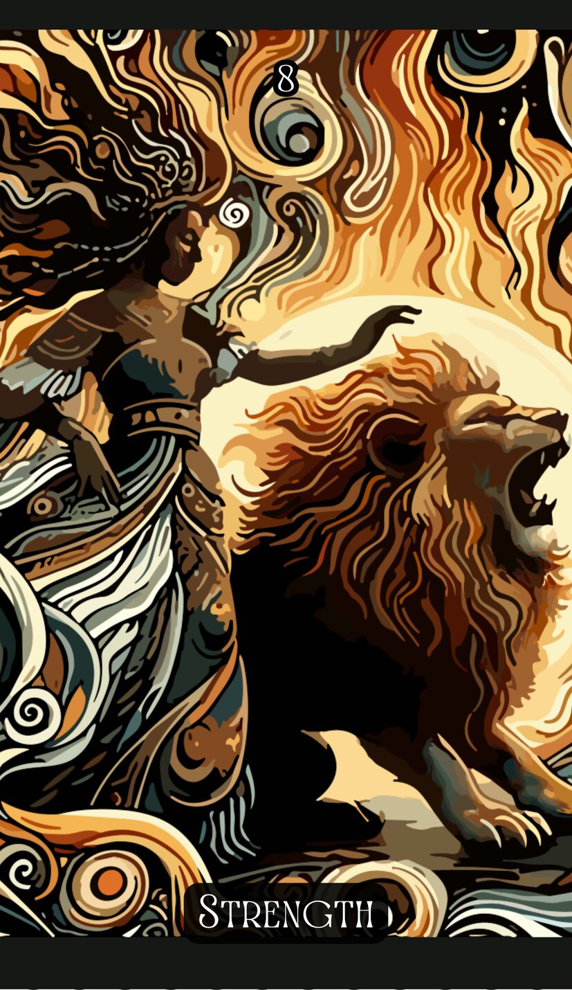 Strength - Swirl Tarot