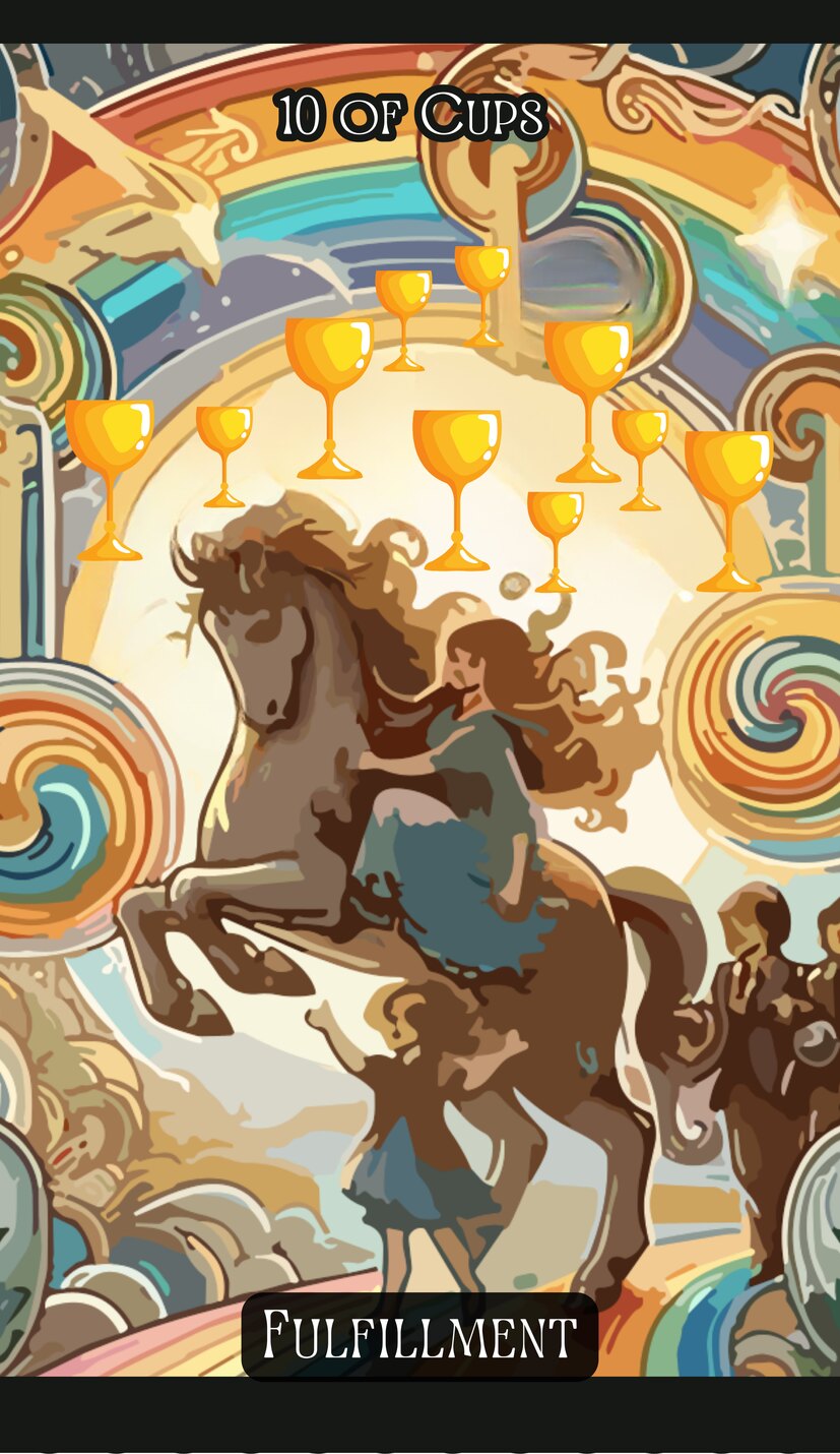 Ten of Cups - Swirl Tarot