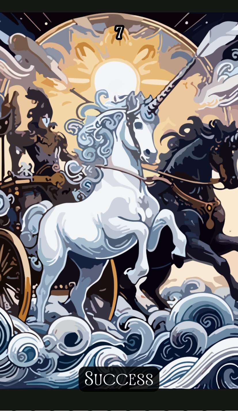 the Chariot - Swirl Tarot