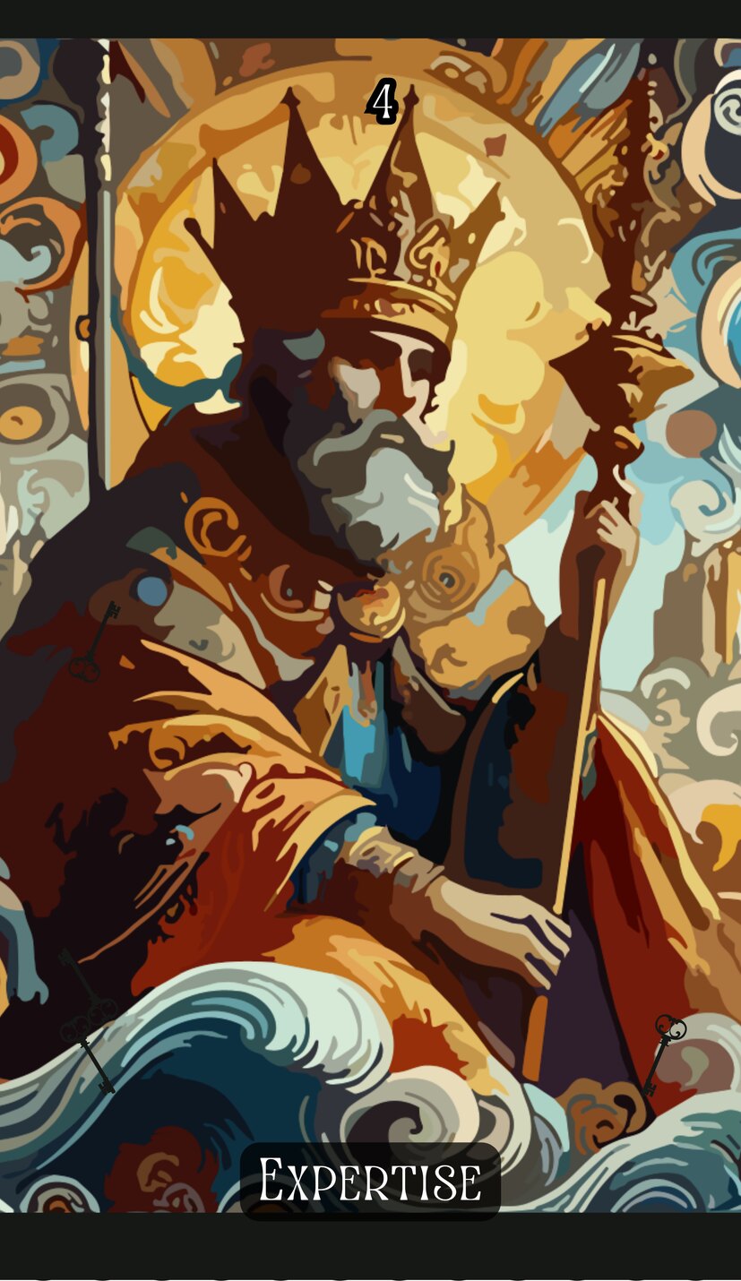 the Emperor - Swirl Tarot