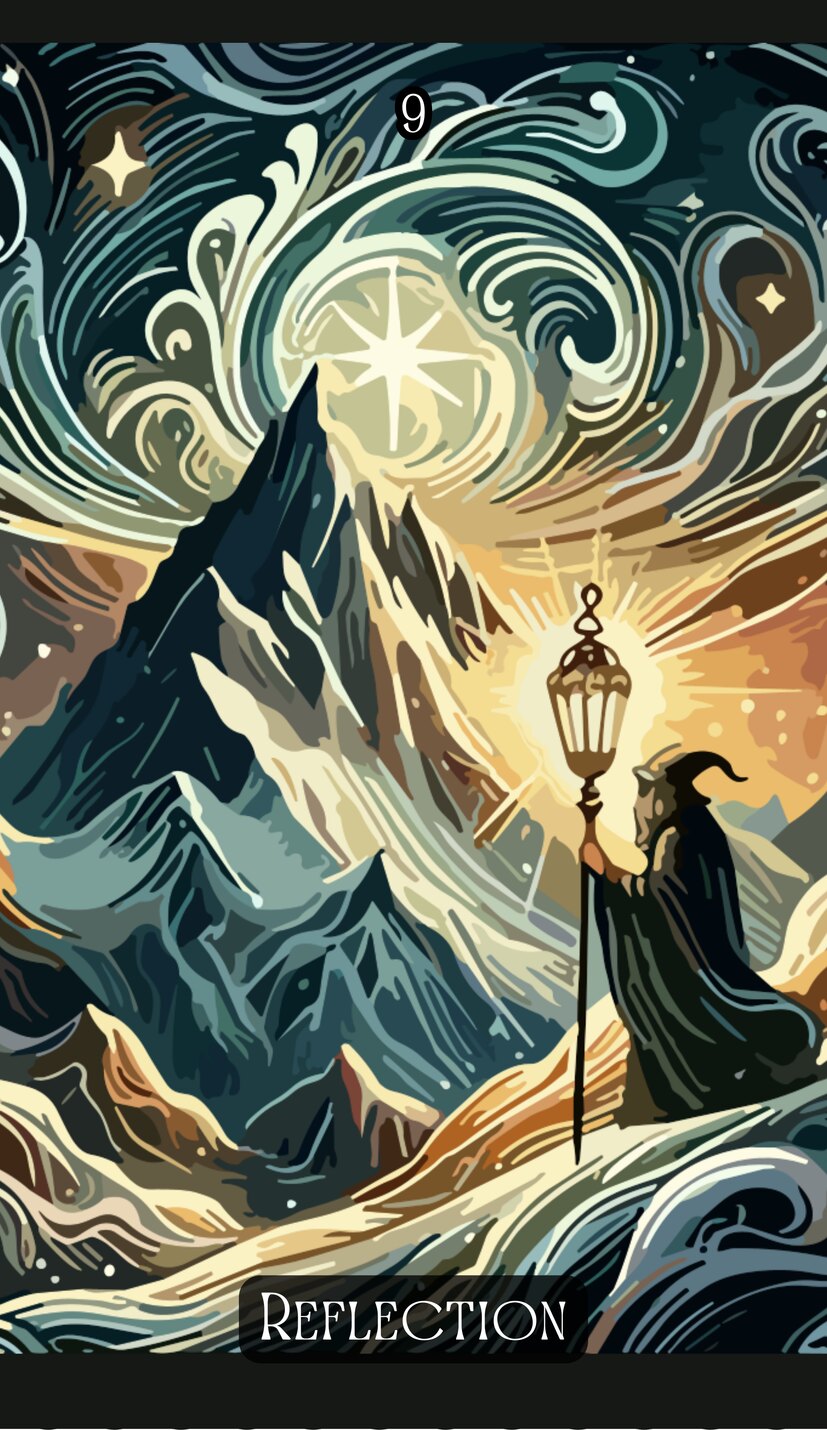 the Hermit - Swirl Tarot