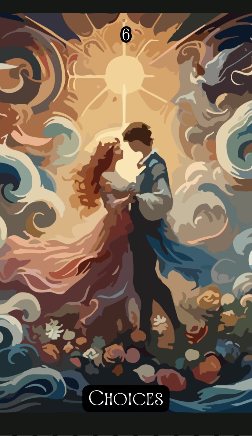 the Lovers - Swirl Tarot