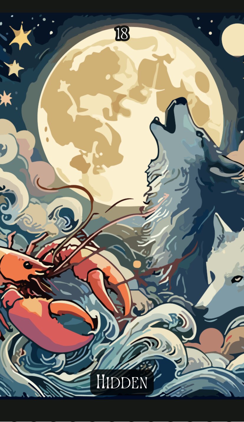 the Moon - Swirl Tarot