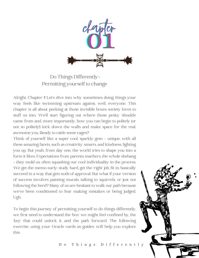 Chapter one, Do Things Differently, opening page